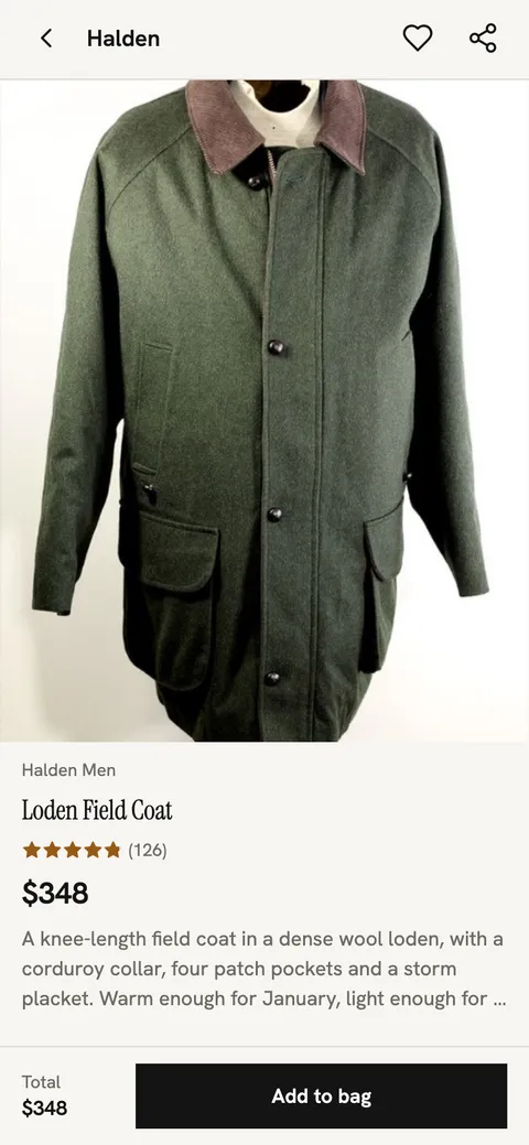 Runway theme: Product page of the Halden demo shop